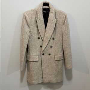 Stylish Beige Double-Breasted Blazer
